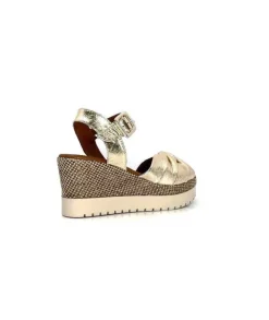 Lune & L'autre Clemtine Cuir Or*Femme Plateformes
