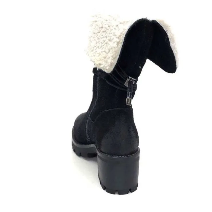 Manas 21038 Daim Noir*Femme Fourrées