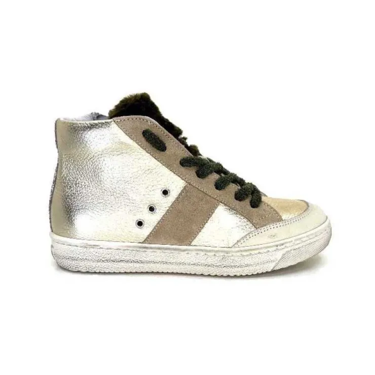 Méliné Meline Bup1151 Cuir Dore*Femme Baskets