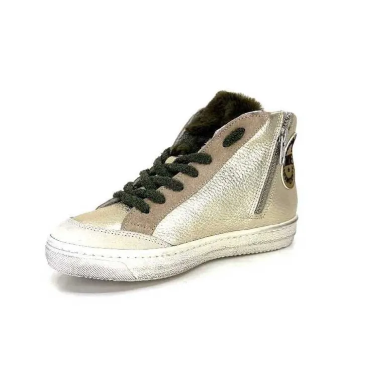 Méliné Meline Bup1151 Cuir Dore*Femme Baskets