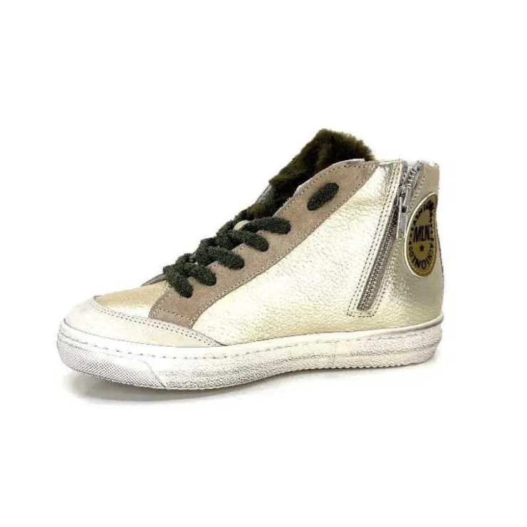 Méliné Meline Bup1151 Cuir Dore*Femme Baskets