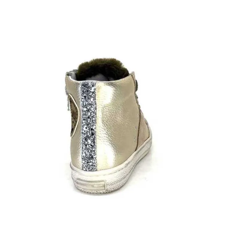 Méliné Meline Bup1151 Cuir Dore*Femme Baskets