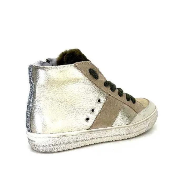 Méliné Meline Bup1151 Cuir Dore*Femme Baskets