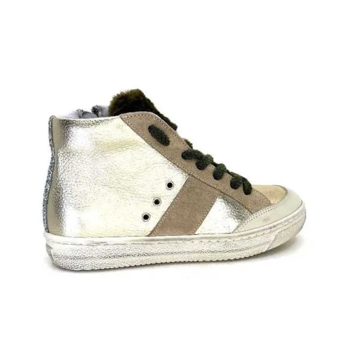 Méliné Meline Bup1151 Cuir Dore*Femme Baskets