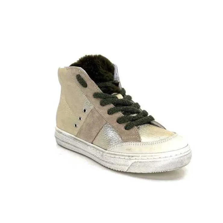 Méliné Meline Bup1151 Cuir Dore*Femme Baskets
