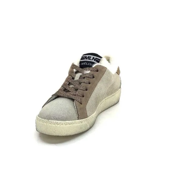 Méliné Meline Car 1420 14064 Cuir Sabbia*Femme Baskets