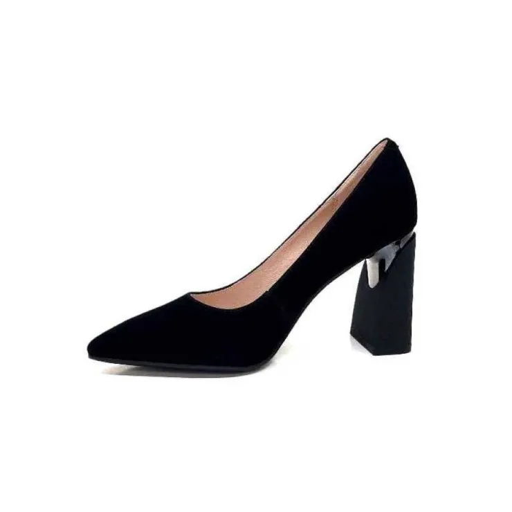 Elue Par Nous Metamorfose Palencia Daim Noir*Femme Escarpins