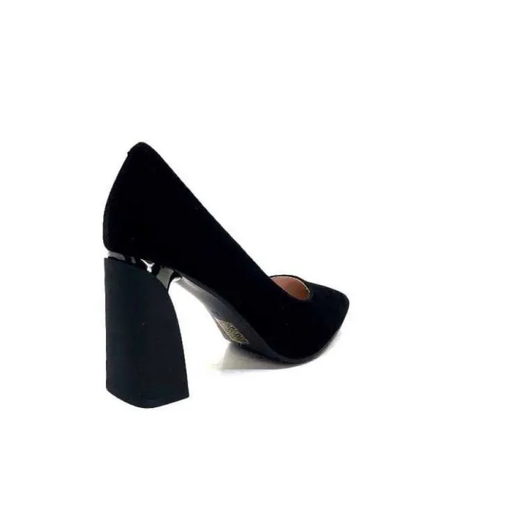 Elue Par Nous Metamorfose Palencia Daim Noir*Femme Escarpins