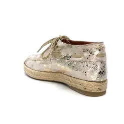 Minka Arnaud Cuir Nude Metal Or*Femme Lacets