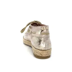 Minka Arnaud Cuir Nude Metal Or*Femme Lacets