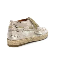 Minka Arnaud Cuir Nude Metal Or*Femme Lacets