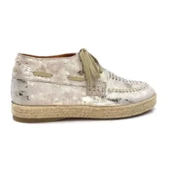Minka Arnaud Cuir Nude Metal Or*Femme Lacets