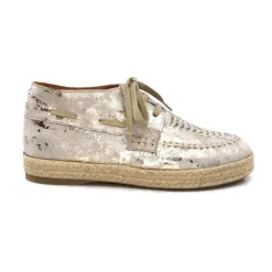 Minka Arnaud Cuir Nude Metal Or*Femme Lacets