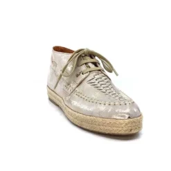 Minka Arnaud Cuir Nude Metal Or*Femme Lacets