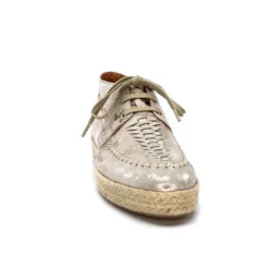 Minka Arnaud Cuir Nude Metal Or*Femme Lacets