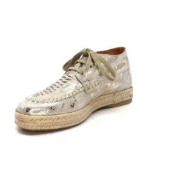 Minka Arnaud Cuir Nude Metal Or*Femme Lacets