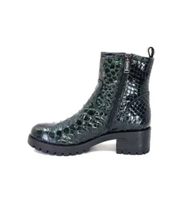 Minka Din 7 Cuir Coco Vert*Femme Bottines