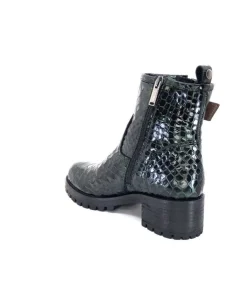 Minka Din 7 Cuir Coco Vert*Femme Bottines