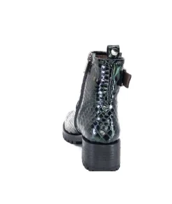 Minka Din 7 Cuir Coco Vert*Femme Bottines