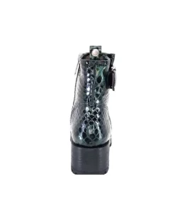 Minka Din 7 Cuir Coco Vert*Femme Bottines