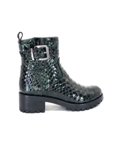 Minka Din 7 Cuir Coco Vert*Femme Bottines