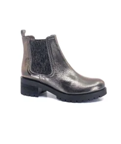 Minka Diva Cuir Bavaro Taupe*Femme Bottines