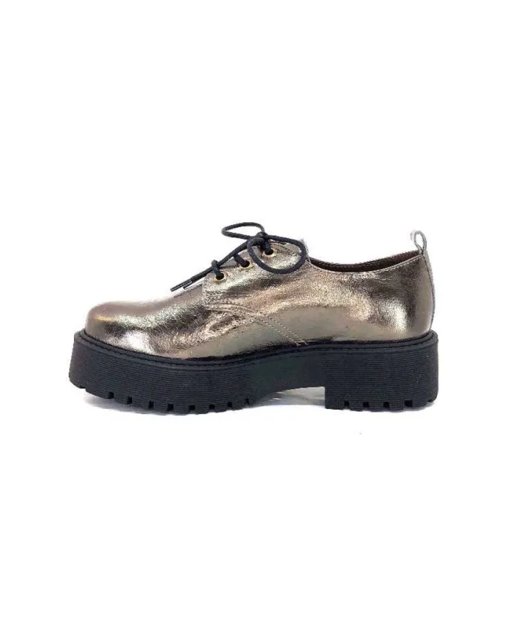 Minka Dunvel Cuir Metal Taupe*Femme Lacets