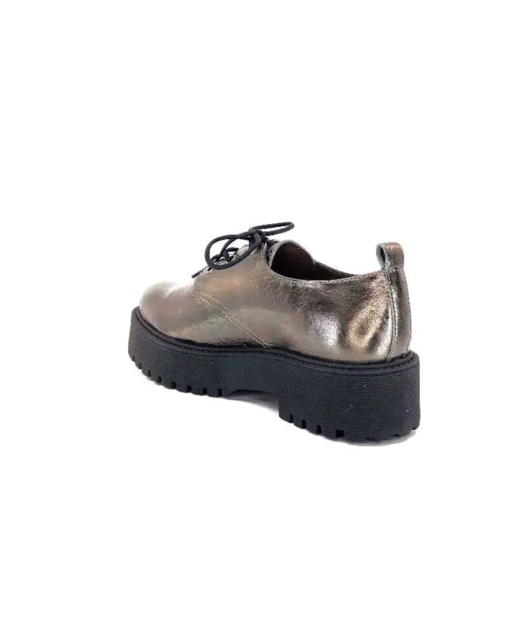 Minka Dunvel Cuir Metal Taupe*Femme Lacets