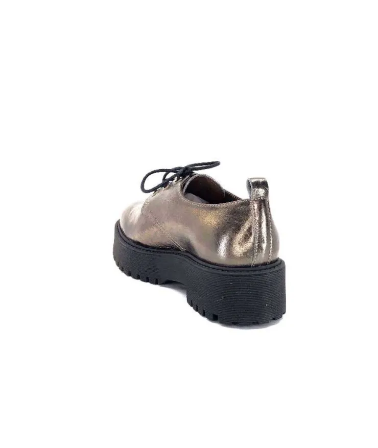 Minka Dunvel Cuir Metal Taupe*Femme Lacets