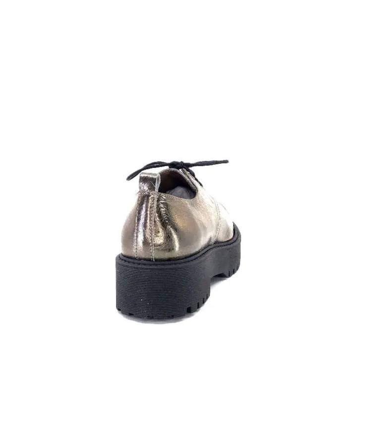 Minka Dunvel Cuir Metal Taupe*Femme Lacets
