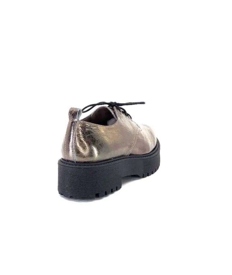 Minka Dunvel Cuir Metal Taupe*Femme Lacets