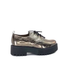 Minka Dunvel Cuir Metal Taupe*Femme Lacets