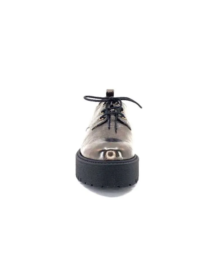 Minka Dunvel Cuir Metal Taupe*Femme Lacets