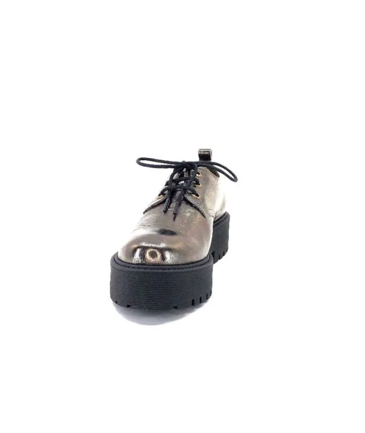 Minka Dunvel Cuir Metal Taupe*Femme Lacets