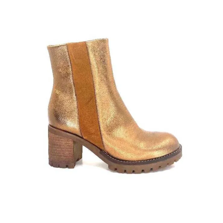 Minka Foly Cuir Dore*Femme Bottines