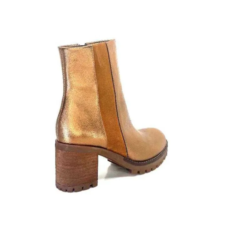 Minka Foly Cuir Dore*Femme Bottines