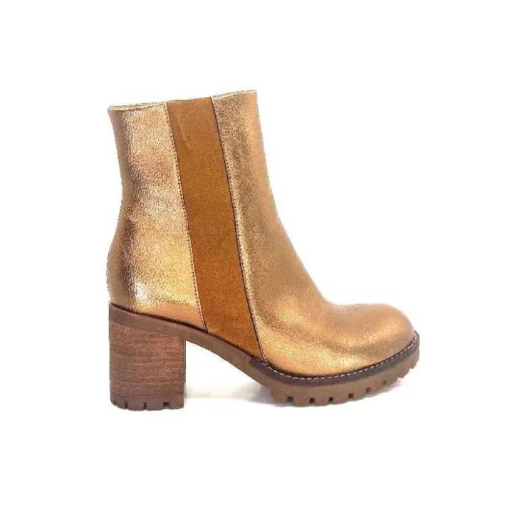 Minka Foly Cuir Dore*Femme Bottines