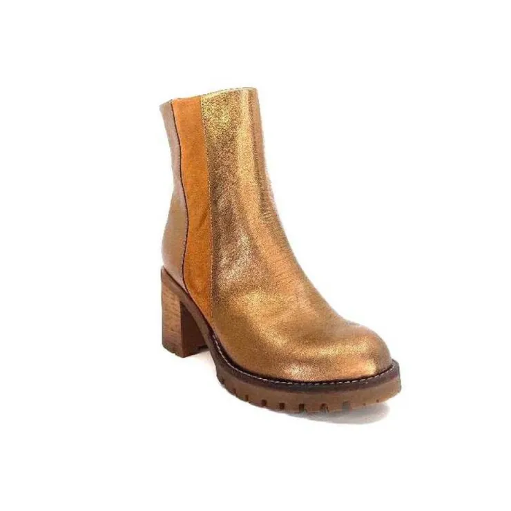 Minka Foly Cuir Dore*Femme Bottines