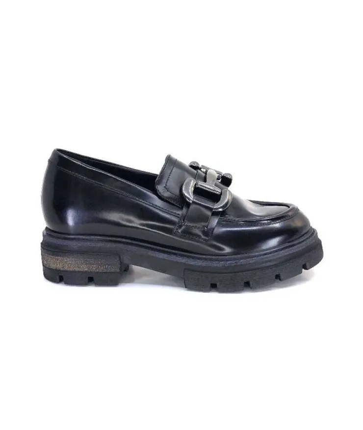 Mjus P31103 Cuir Spazzolato Noir*Femme Mocassins