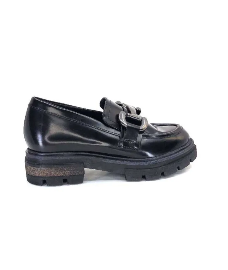 Mjus P31103 Cuir Spazzolato Noir*Femme Mocassins