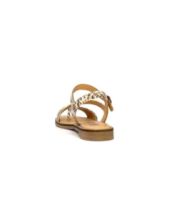 MKD Agate 2 Cuir Metal Or Marron*Femme Sandales