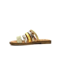 MKD Altesse 1 Cuir Multi Or*Femme Mules