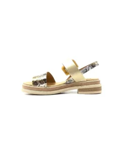 MKD Delice 1 Cuir Dore Leo*Femme Plateformes
