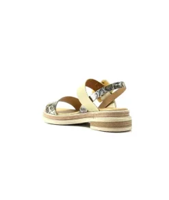 MKD Delice 1 Cuir Dore Leo*Femme Plateformes