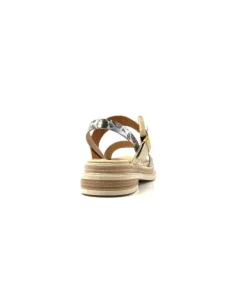 MKD Delice 1 Cuir Dore Leo*Femme Plateformes