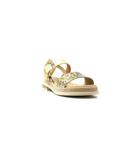 MKD Delice 1 Cuir Dore Leo*Femme Plateformes