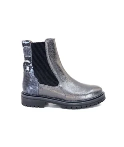 MKD Gilda Cuir Metal Gris*Femme Bottines