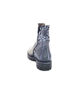 MKD Gilda Cuir Metal Gris*Femme Bottines