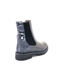 MKD Gilda Cuir Metal Gris*Femme Bottines