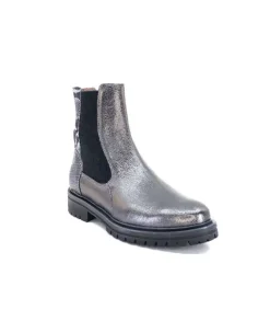 MKD Gilda Cuir Metal Gris*Femme Bottines